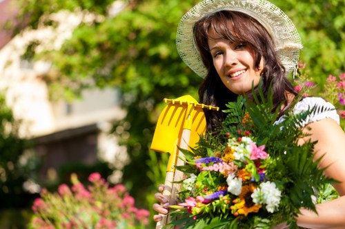 Seasonal plants flourishing in a well-maintained garden